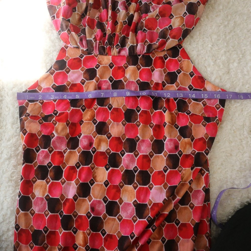 Thalia Sodi Red Multi Combo Popover Dress - Picture 5 of 8